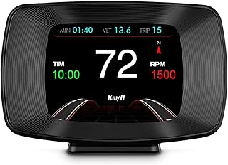 wiiyii Head-Up Display, Car HUD P13, Multifuction OBD2 Smart Meter, OBD+GPS Dual System is More Stable and Smooth, Data Display is Richer, and The Information Function is More Powerful (P13)