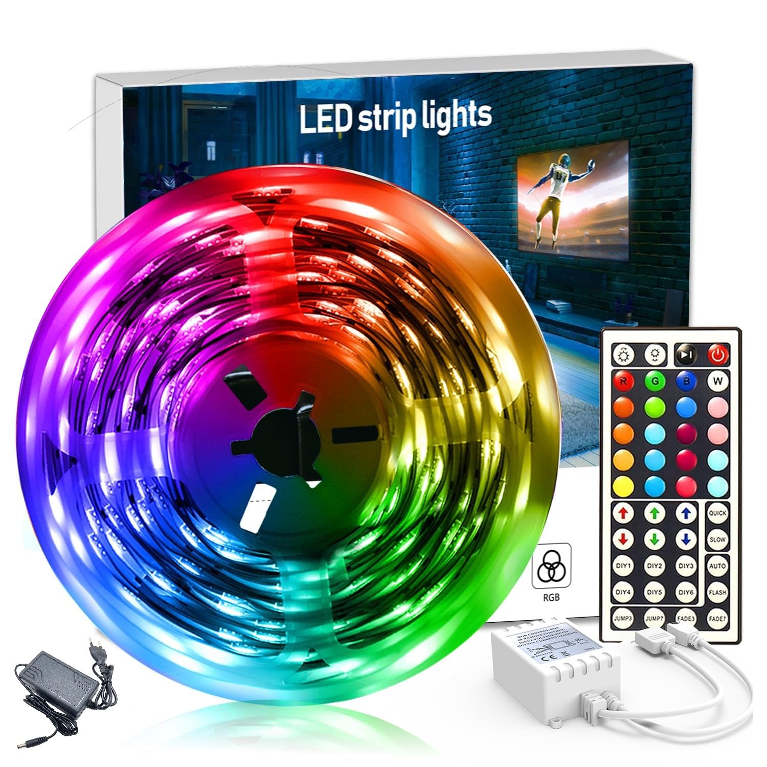 RGB LED Strip Lights - App Control & Music Sync -10