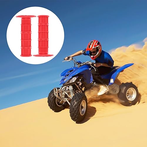 Miniatura 6 de Empuñaduras universales para manubrio de motocicleta de 78 pulgadas, multicolor de 0.866 in, agarre de goma suave para ATV Cat Suzuki Yamaha