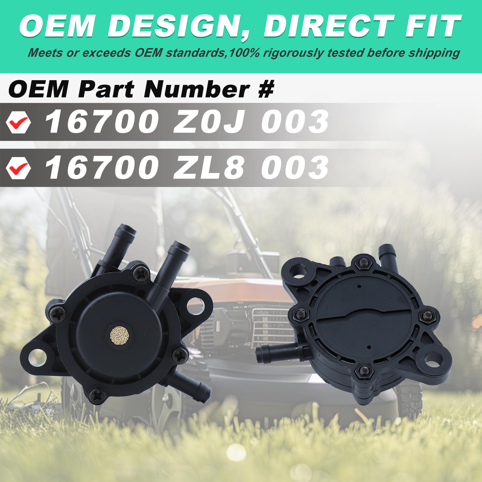 Pompe à Carburant 16700-Z0J-003 16700-ZL8-013 Pour Honda GC135 Gc160 Gc190a Gcv520 Gcv530 Gx620