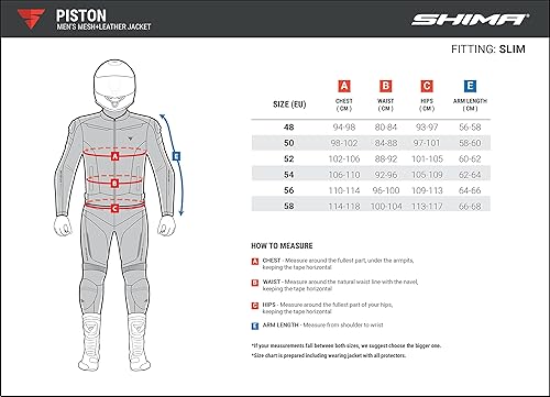 Miniatura 4 de SHIMA PISTON - Chaqueta y pantalones de moto para hombre, cuero y malla, con paneles elásticos, protectores CE