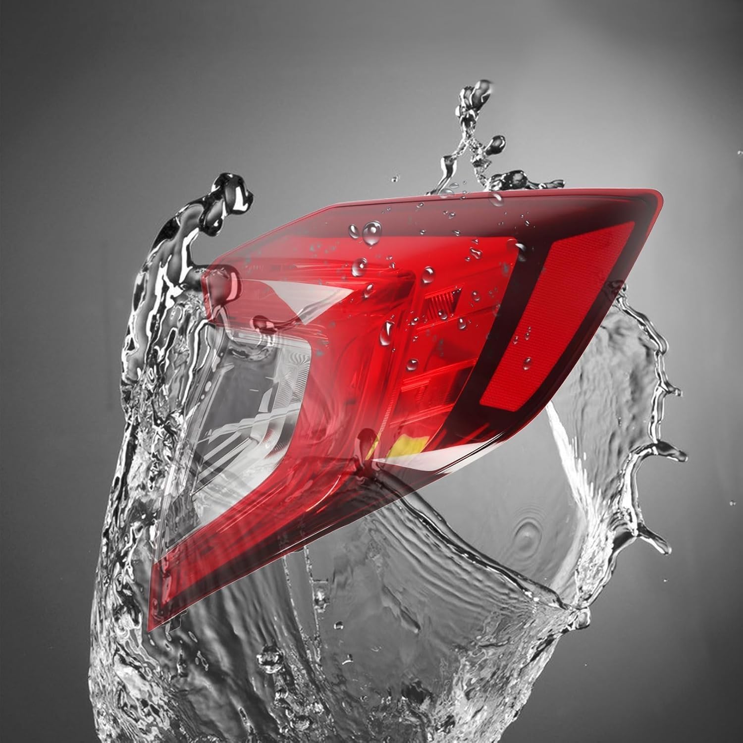 Outer Tail light Halogen W/O Bulbs Compatible with Civic Sedan 2016-2021 Right Side Tail Lamp HO2805110 33500-TBA-A01