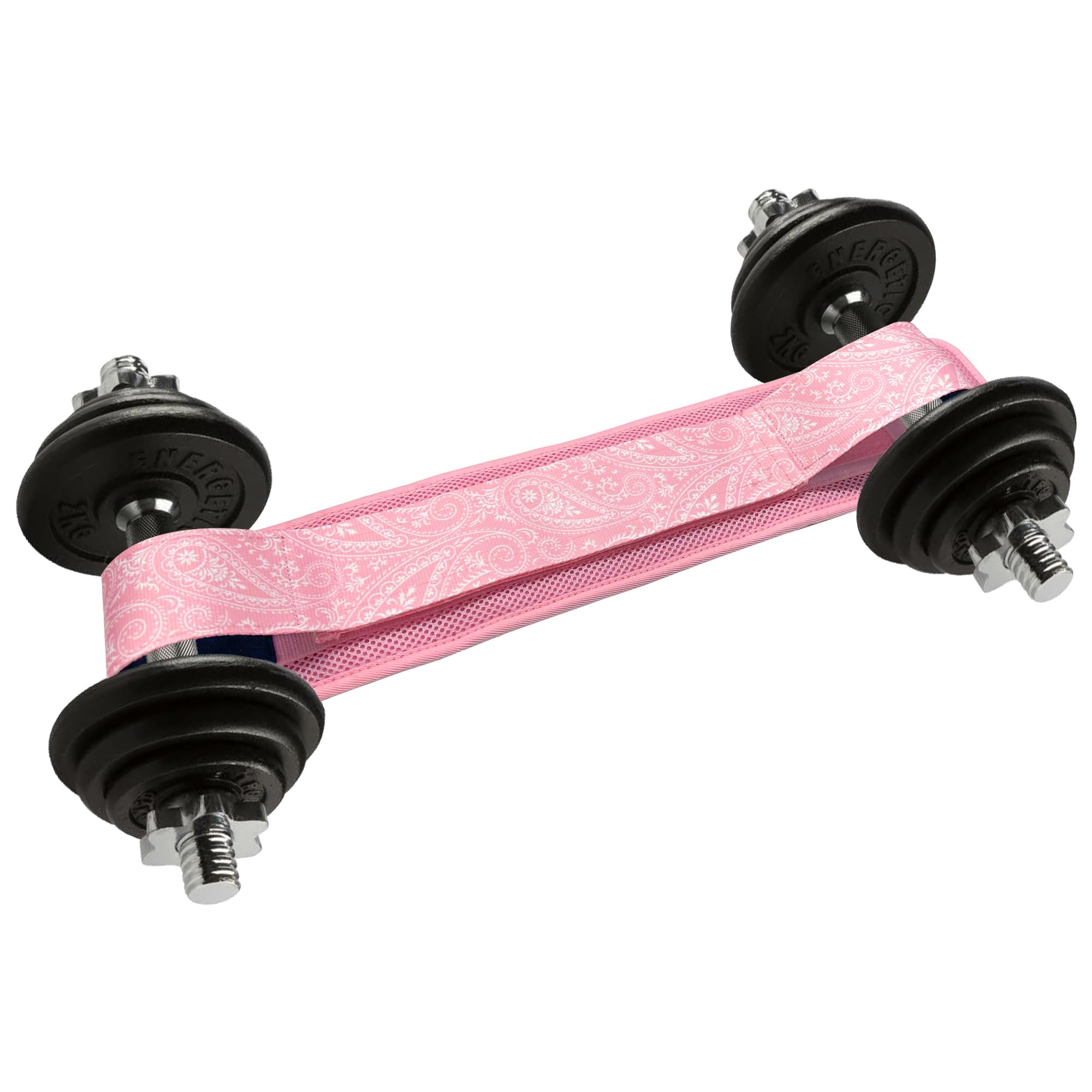 Hip Thrust Belt - Heavy Duty & Secure Glute Trainer mit Anti-Rutsch Gummi Extra Polsterung für Hanteln, Kettlebells & Platten - Ideal für Fitnessstudio, Zuhause & On-the-Go Workouts (Rosa)