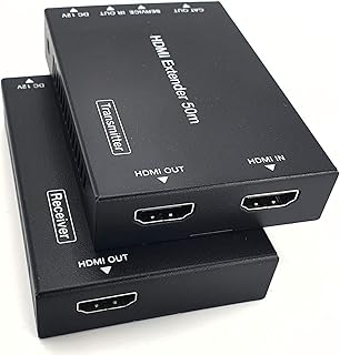 FOURKAY 4K@60 HDMI over Cat 5e/6/7 Extender for Sky Q UHD. HDR Support. Loop Out Splitter Function. Infra Red pass through. Power over Cable (PoC). HDMI2.0. HDCP 2.2
