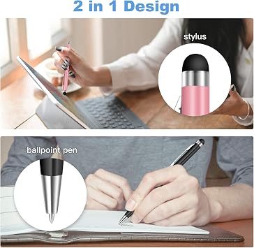 Stylus Pens for Touch Screens,10 Pack Universal 2 in 1 Capacitive Stylus