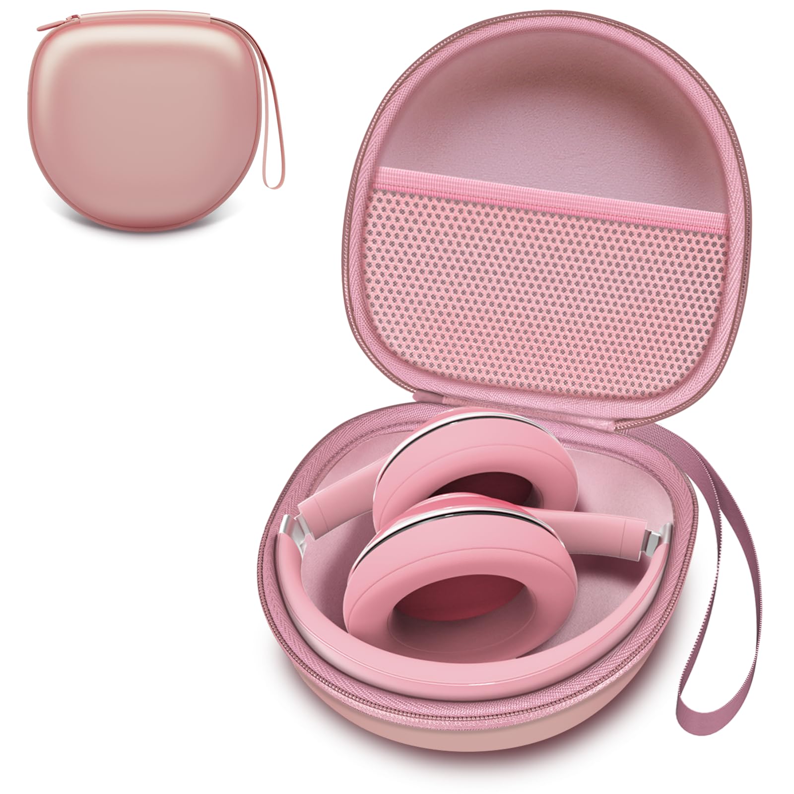 Headphone Headset Case for Folding Headphone, Rose Gold