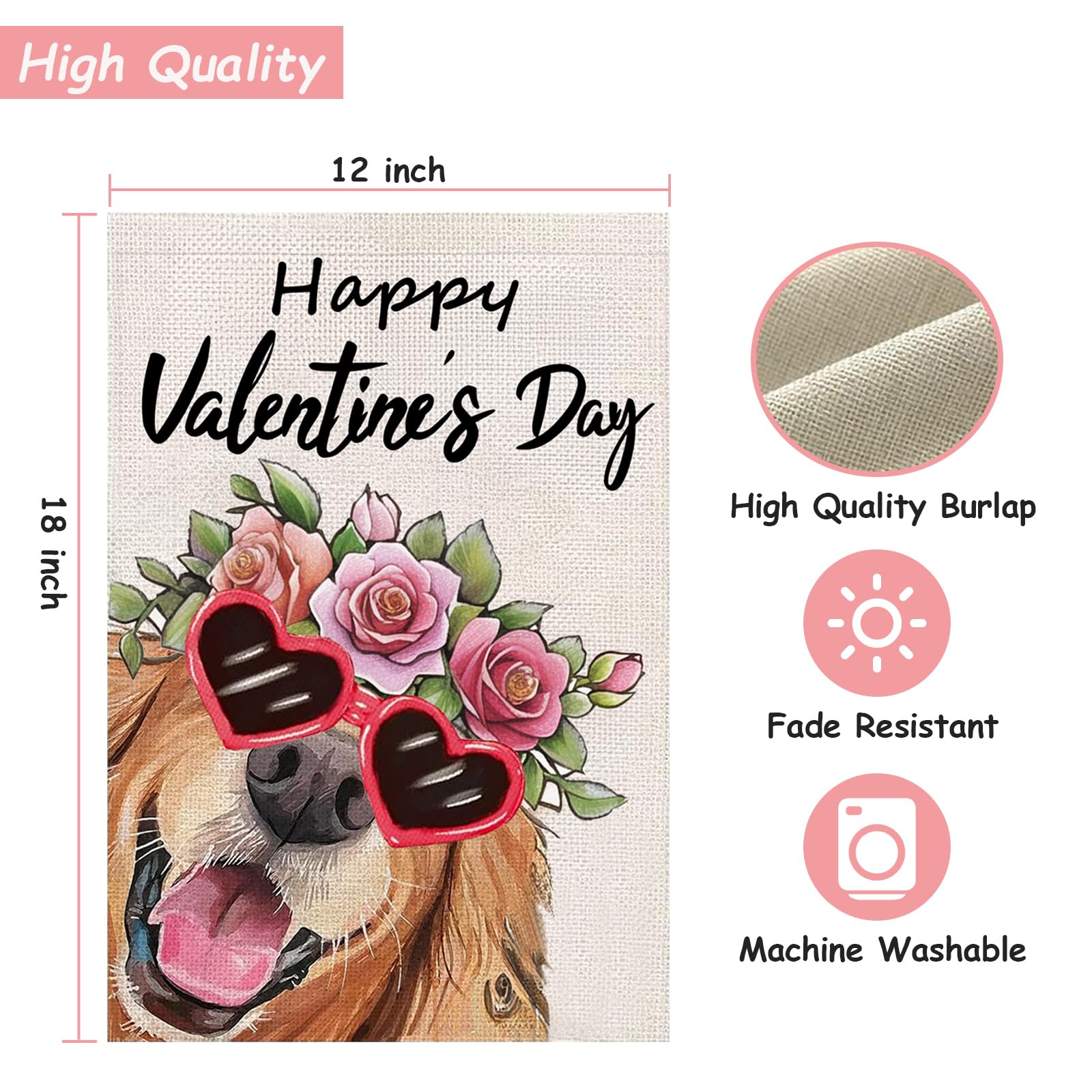 Happy Valentines Day Simpatico Cane Labrador Nero Regalo