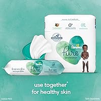 Vista 7 de Pampers Pure Protection - Pañales prémium desechables e hipoalergénicos para bebé, talla 2, 74