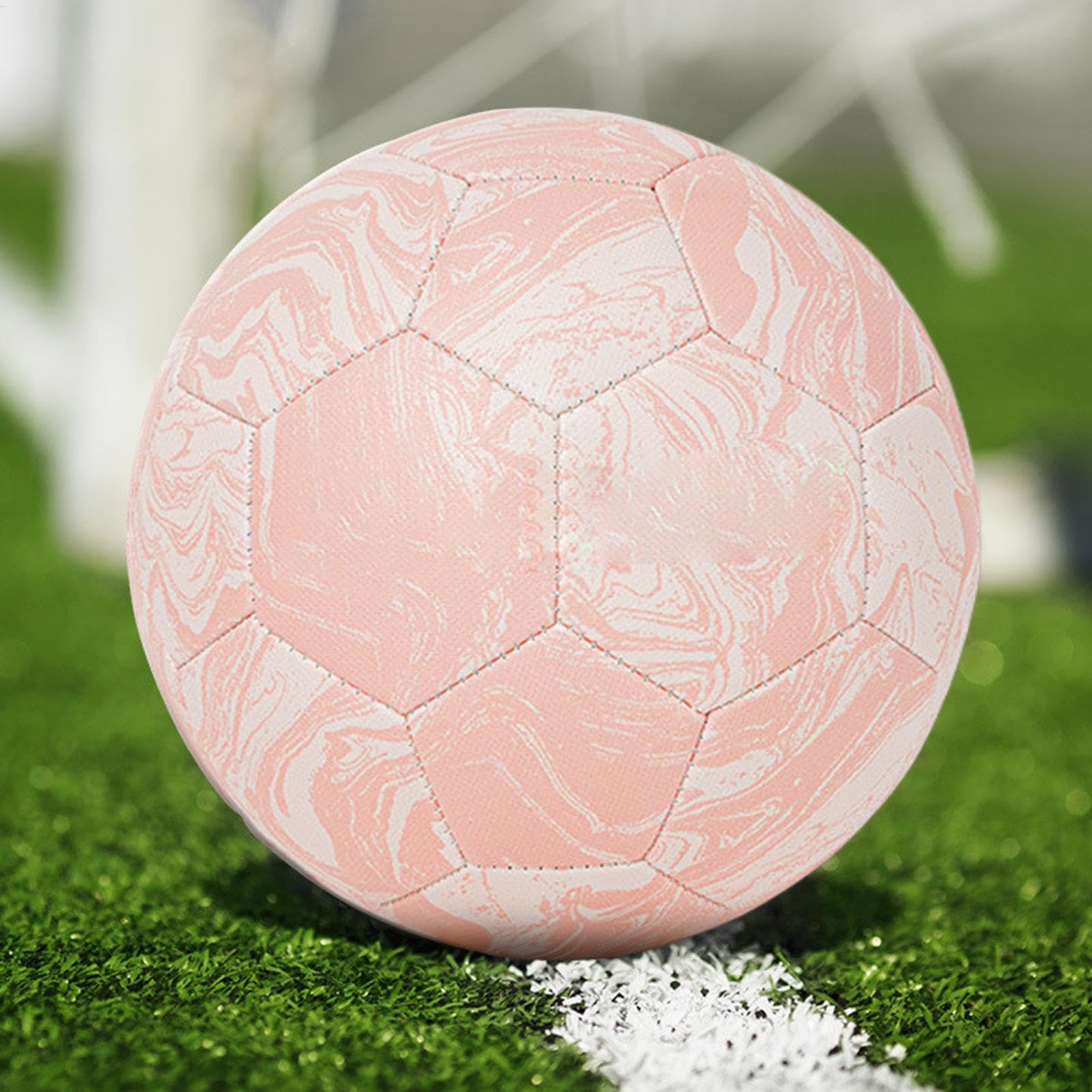 Pallone Da Calcio Da Allenamento Sportivo Rivestimento In Pelle PU, Design | Sport Pallone Multiuso Per Bambini E Adulti Amanti Del Calcio, Giardino, Spiaggia, , C