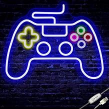 MHneonsign Gamepad Neon Sign Game Controller LED Sign Gamer Neon Light Game Room Wall Decor USB Powered Gamepad Shape Sign for Teens Boys Gift Gamepad2