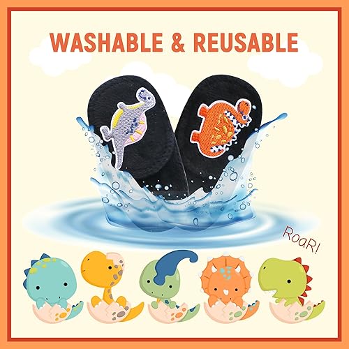 Miniatura 10 de 2 parches de ojos para niños  Parche de ojo de dinosaurio para niños para gafas  Parches médicos para ojos para niños con ojo perezoso  Parche para