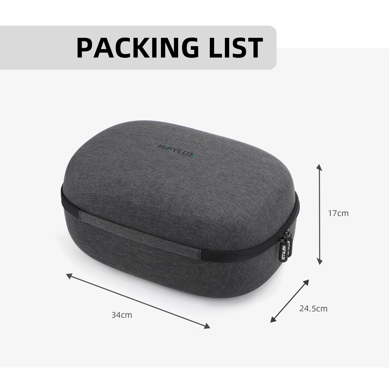 Custodia per il trasporto VR borsa portaoggetti per PS VR2, auricolare VR e controller borsa da viaggio organizer protettivo, custodia accessori di supporto interni per l'assorbimento degli urti