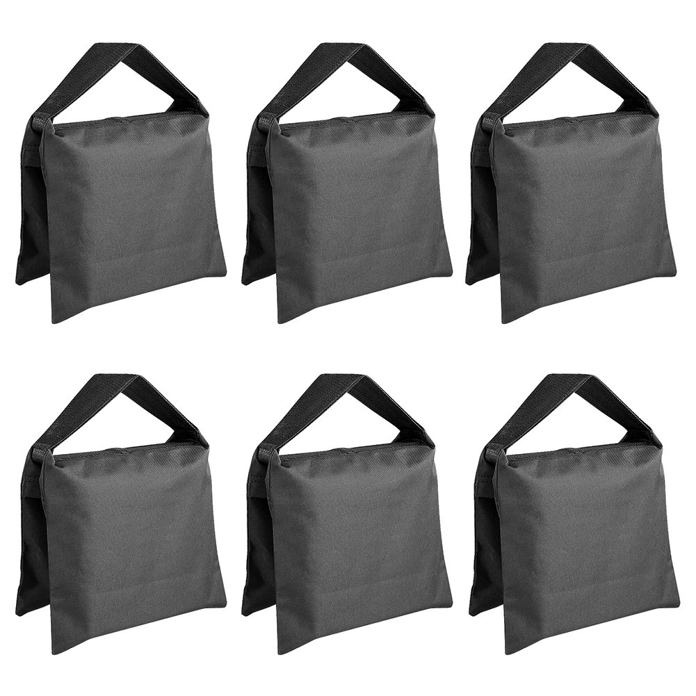 Neewer® Lot de 6 Sacs à Sable pour l’ancrage de trépied Photo ou Pieds d’éclairage au Sol, pour Studio Photo, Tournage de vidéos
