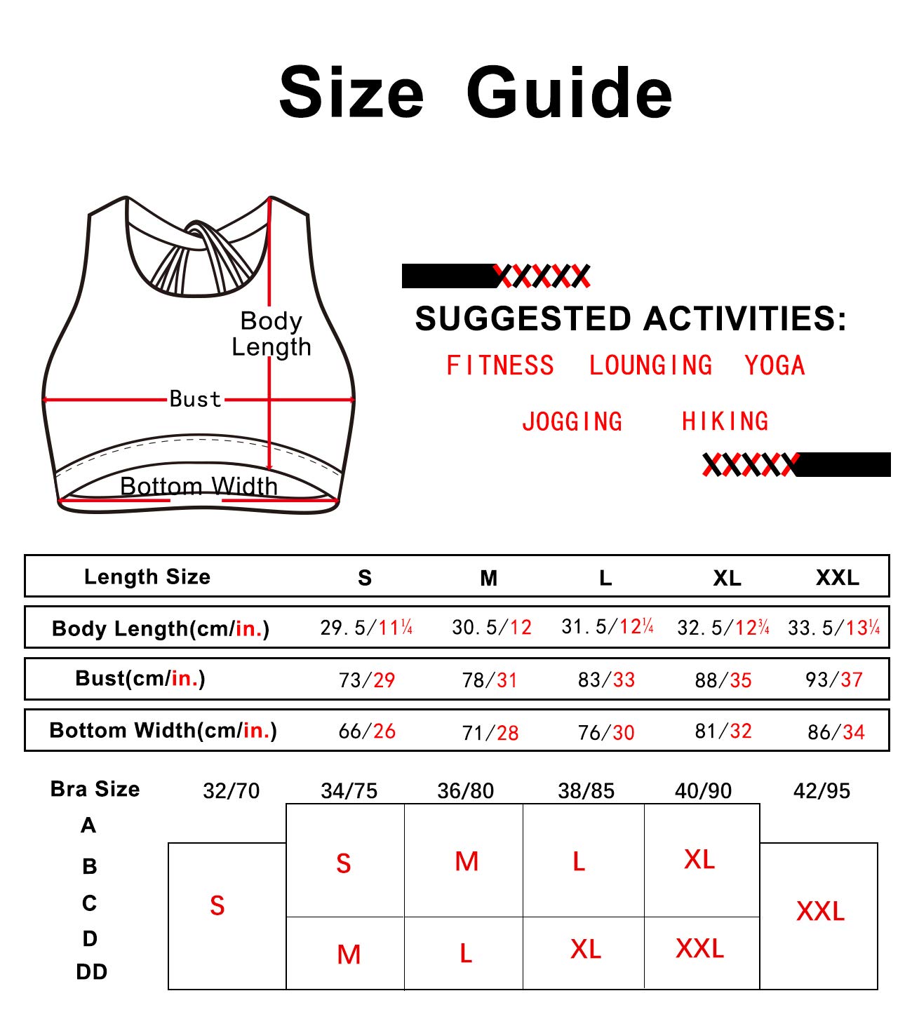 icyzone Damen Yoga Sport-BH mit Gepolstert - Atmungsaktiv Ohne Bügel Sports Bra, Stappy Fitness Gym BH