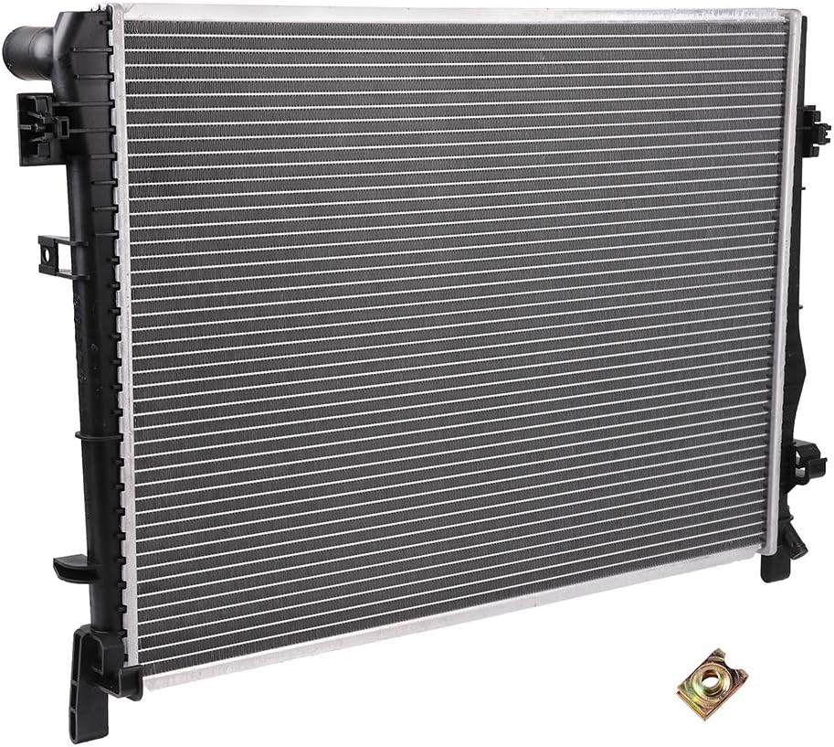 CU13084 Complete Aluminum Radiator Fit for 2009 2010 2011 2012 2013 2014 2015 for Dodge Journey 2.4L 2009-2010 for Dodge for Journey 3.5L 2011-2019 for Dodge for Journey 3.6L Replacement 13084