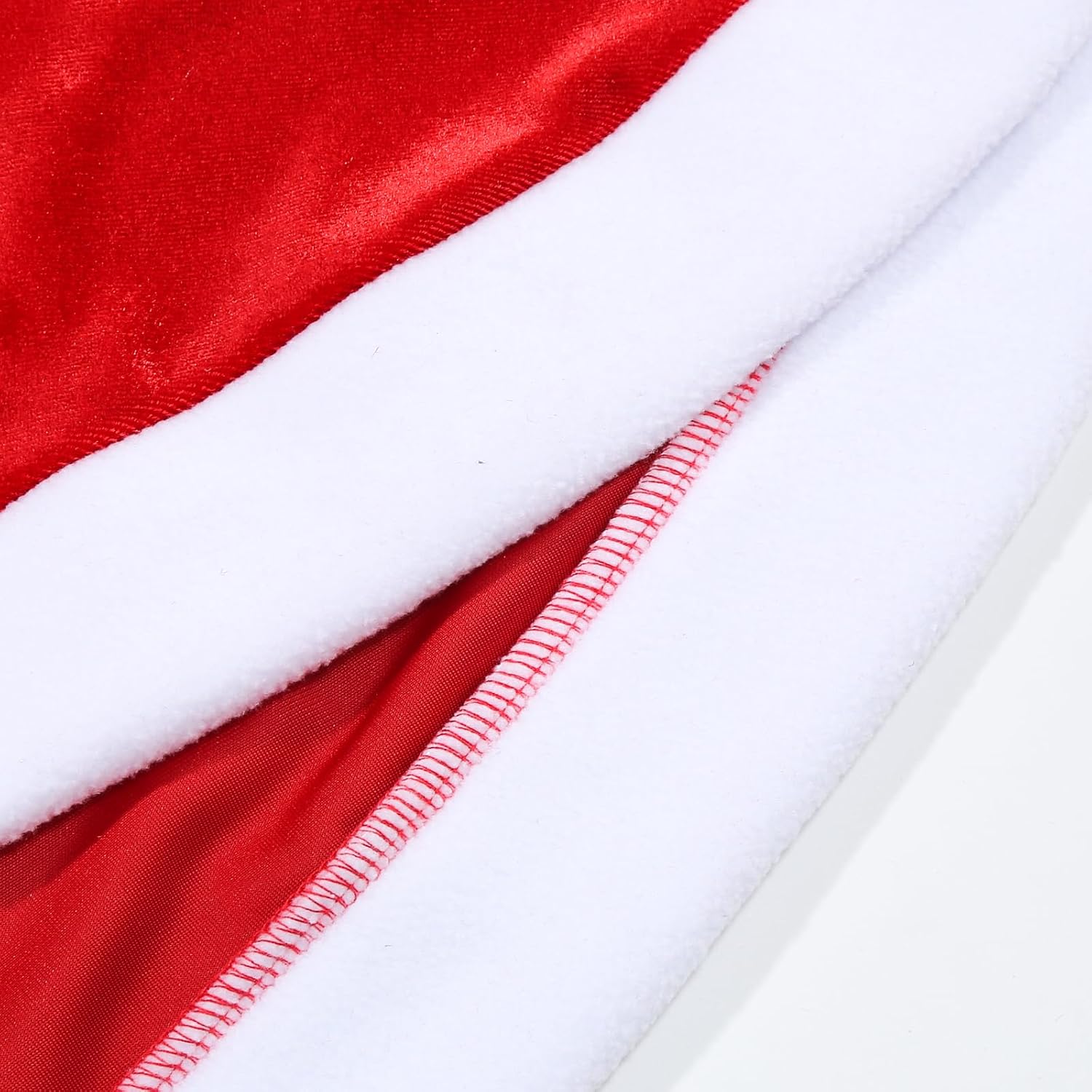 Christmas Girl Costume Red Velvet Sleeveless Dress Family Gathering Party Dress with Hooded Belt - Image 5