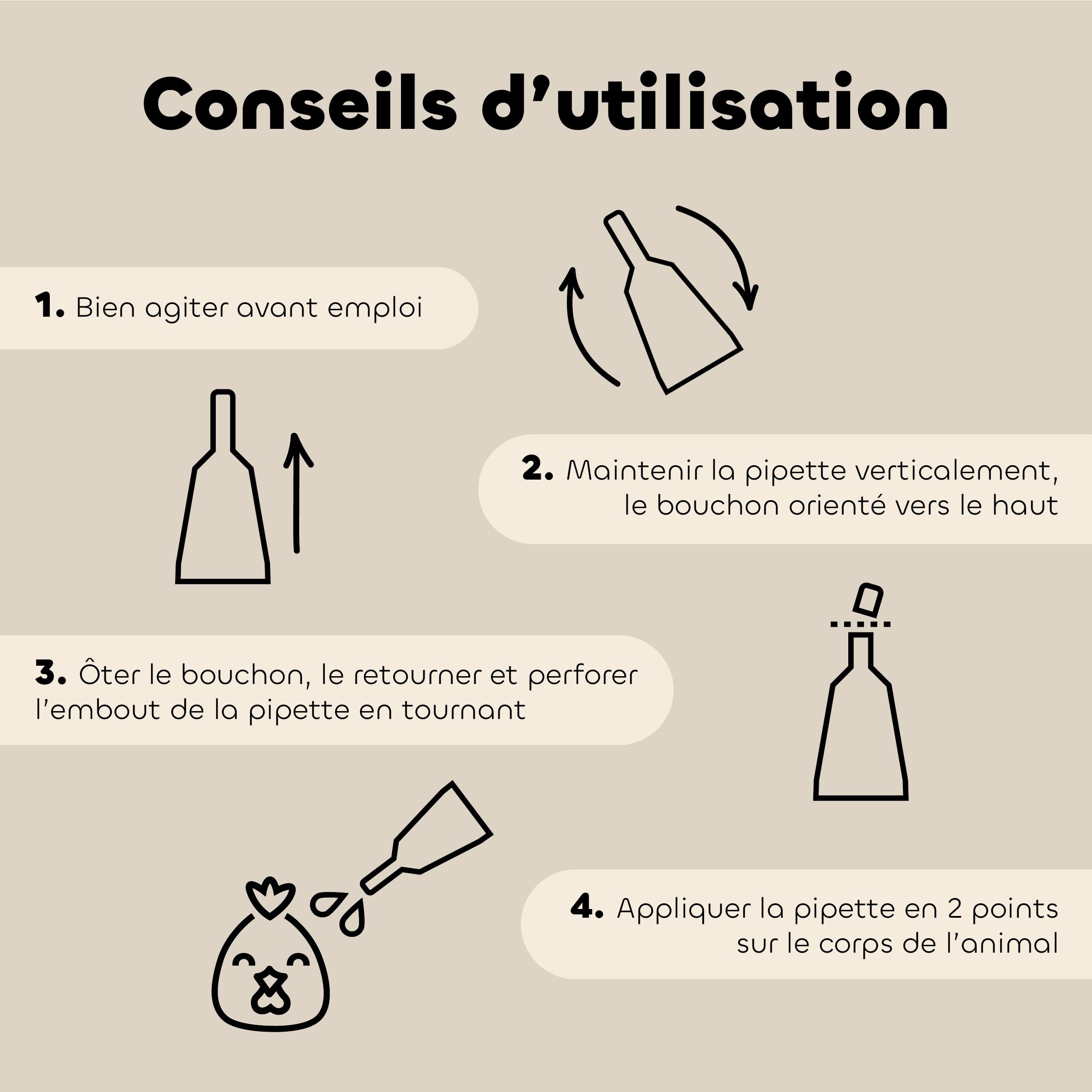 BIOVETOL - Pipettes Anti-Poux pour Animal de Basse-Cour Bio - Repousse Les Poux et Les Acariens - conçu et fabriqué en France - 12 pipettes