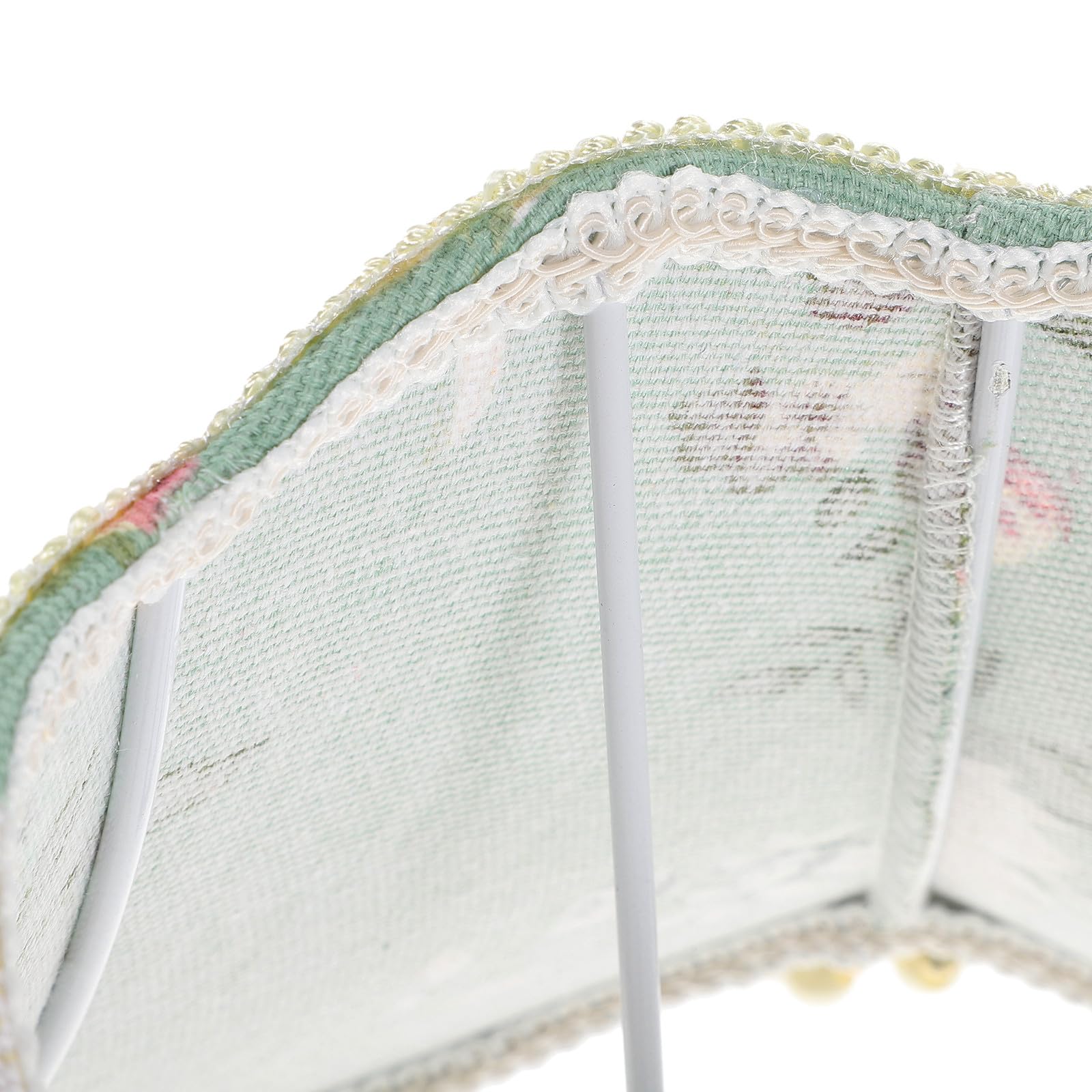 Paralume per Lampada Attacco da Parete E27 Copri Paralume Jacquard da 25 CM a Tamburo Adatto Casa Studio Camera Letto Hotel