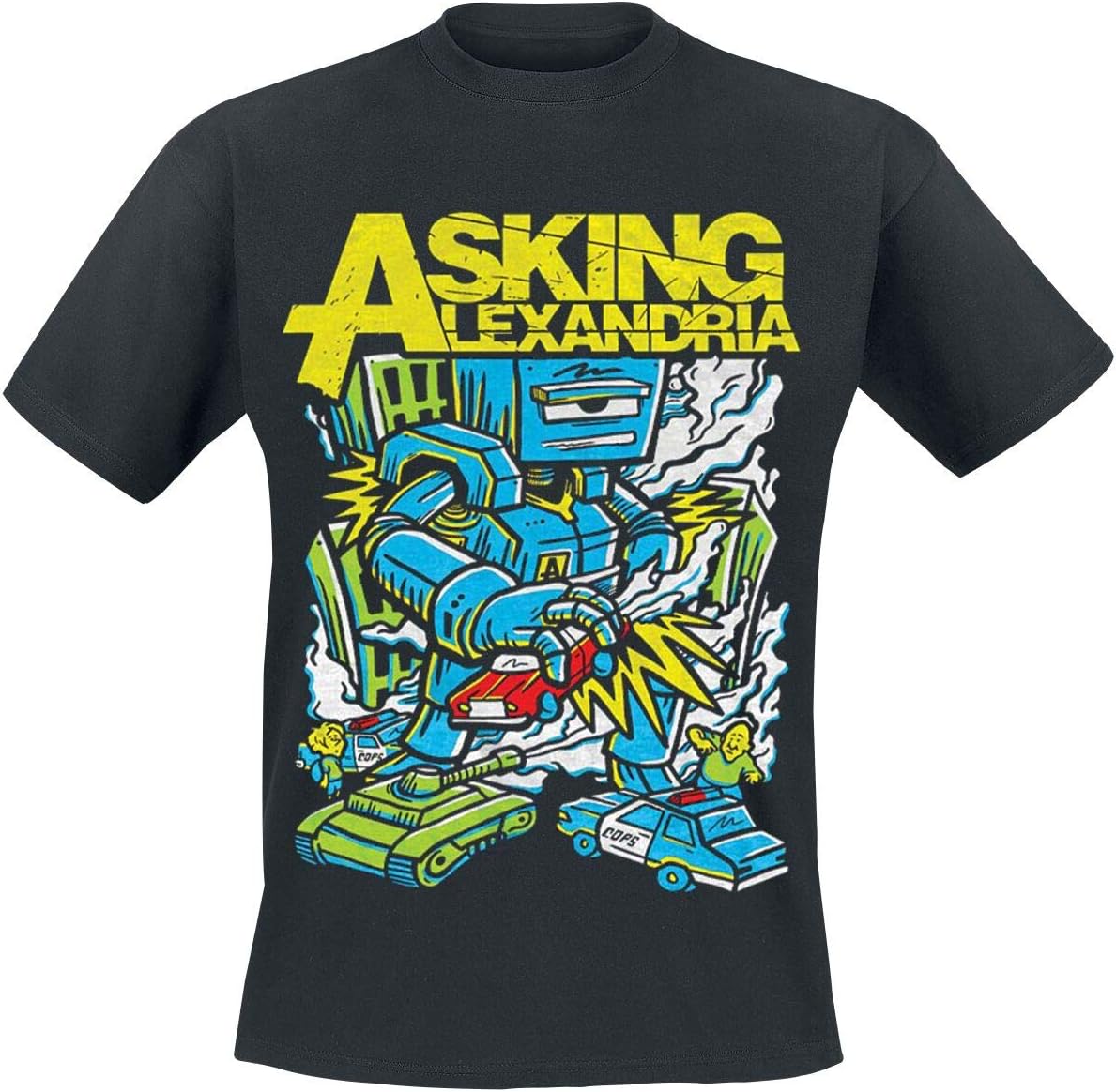 Asking AlexandriaMen's Killer Robot T-Shirt Black