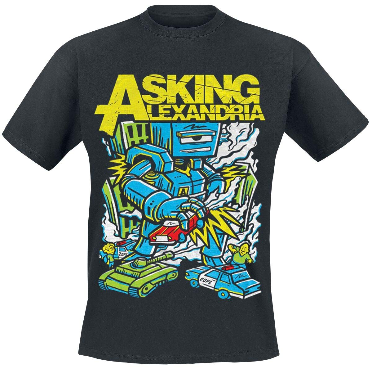 Asking AlexandriaMen's Killer Robot T-Shirt Black
