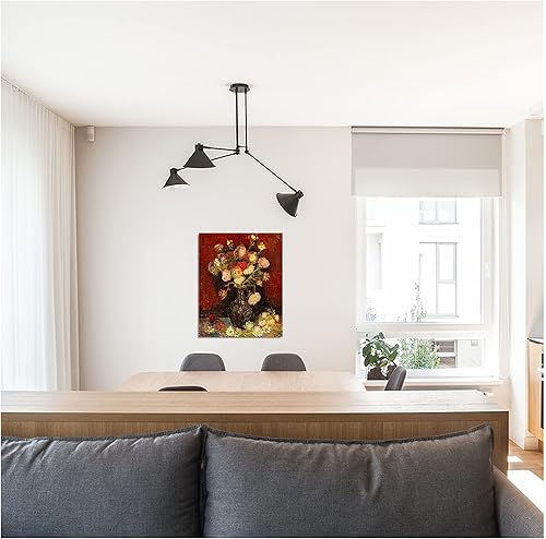 Miniatura 488 de A&T ARTWORK The Starry Night de Vincent Van Gogh. Tamaño del marco: 36 x 30 pulgadas, tamaño de la imagen: 30 x 24 pulgadas, reproducciones clásicas