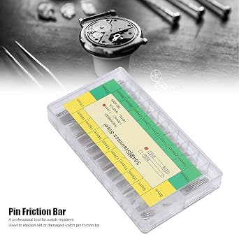 Watch Band Pin Friction Bar, 304 Stainless Steel 1.2mm Watch Bracelet Pin Friction for Watch Band Repair Tool Watch Strap Ear Sets Watch Repairing Parts 827mm Bars 20 Sizes