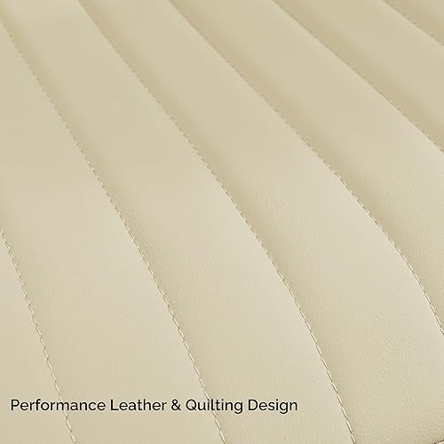 Miniatura 5 de Sillas de comedor, modernas sillas de comedor con cojines gruesos, sillas tapizadas de piel sintética para cocina, comedor con patas de metal para