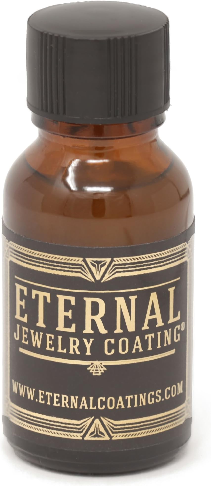 Eternal Jewelry Coating, Clear Protective Polish-on Sealant to Protect and Shield Metal and Stone Jewelry from Tarnish, Wear and Prevent Allergies .5oz (Single Unit)