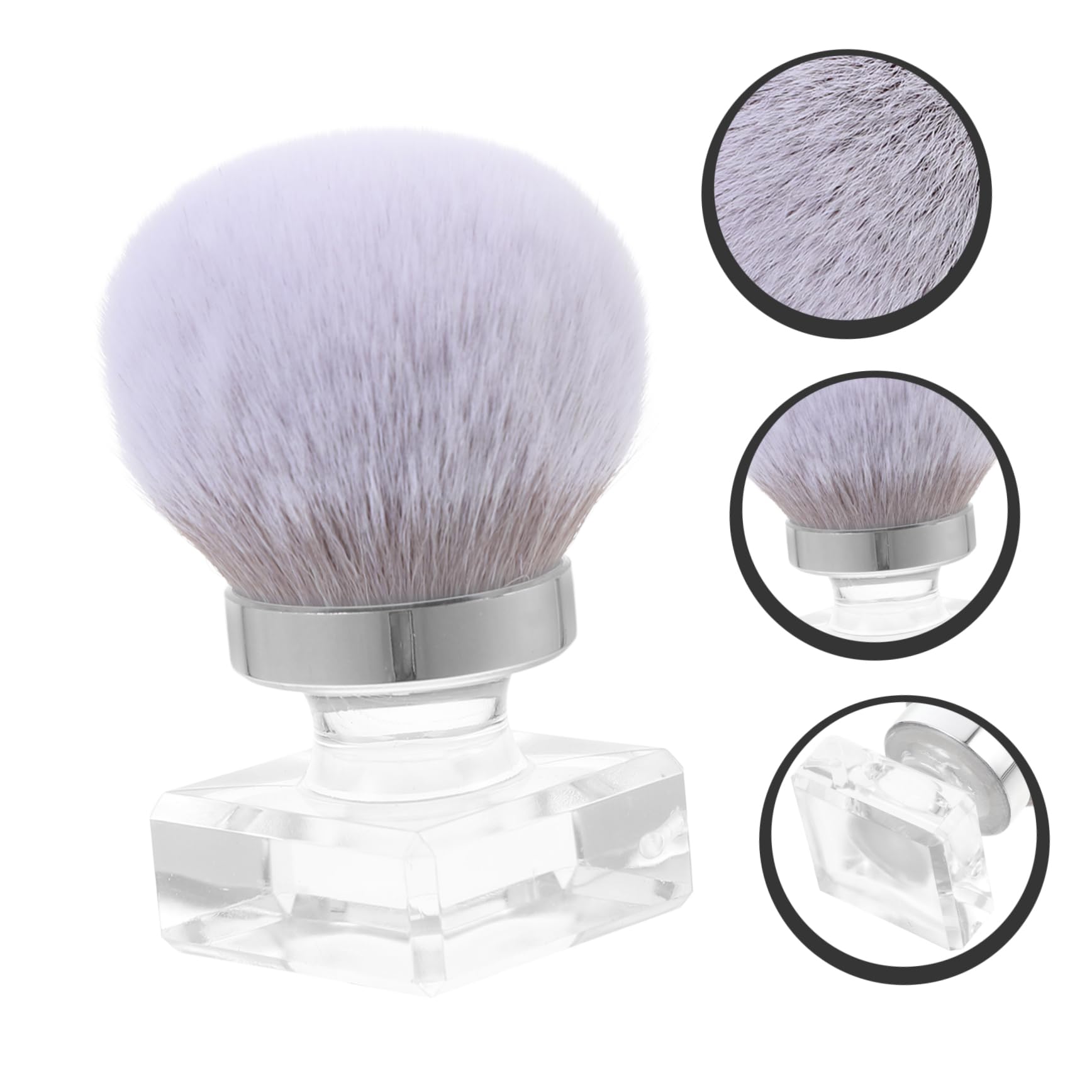 Healeved 4pezzi Spazzola Per Pulizia Unghie e Makeup Spazzola Per Rimozione Unghie Pennello Piccolo e Ergonomico Per Manicure e Trucco Strumento Versatile Per Applicazione Fondotinta e