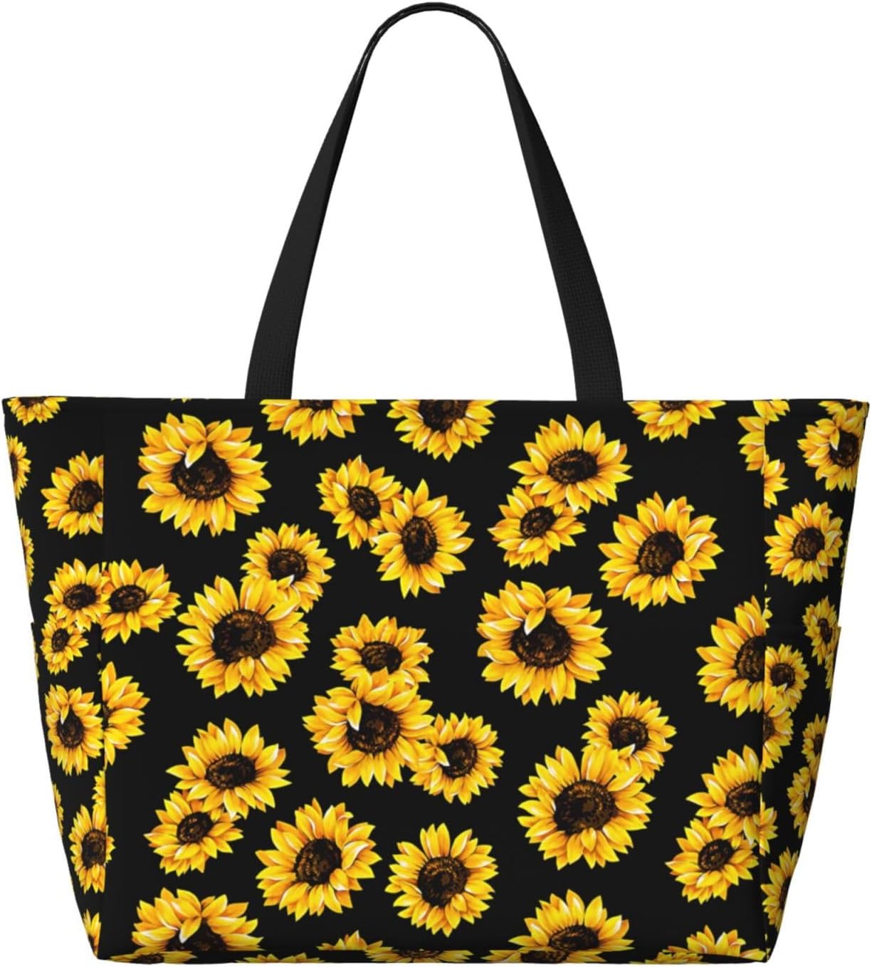 Large Beach Bag for Women Waterproof Foldable Travel Shoulder Tote Bag with Pocket for Weekender Pool Vacation - Image 4