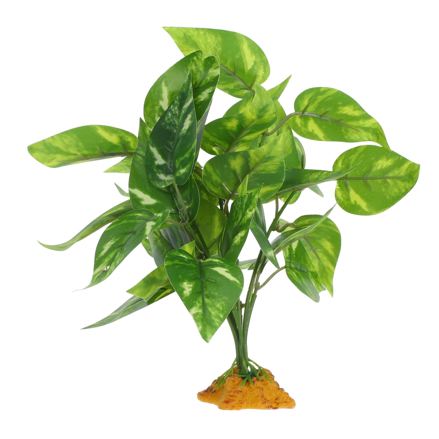 Abaodam Realistic Artificial Plant Decoration for Bearded Dragon Reptile Terrarium Fish Tank Hideout Decor Abs Material Low Maintenance