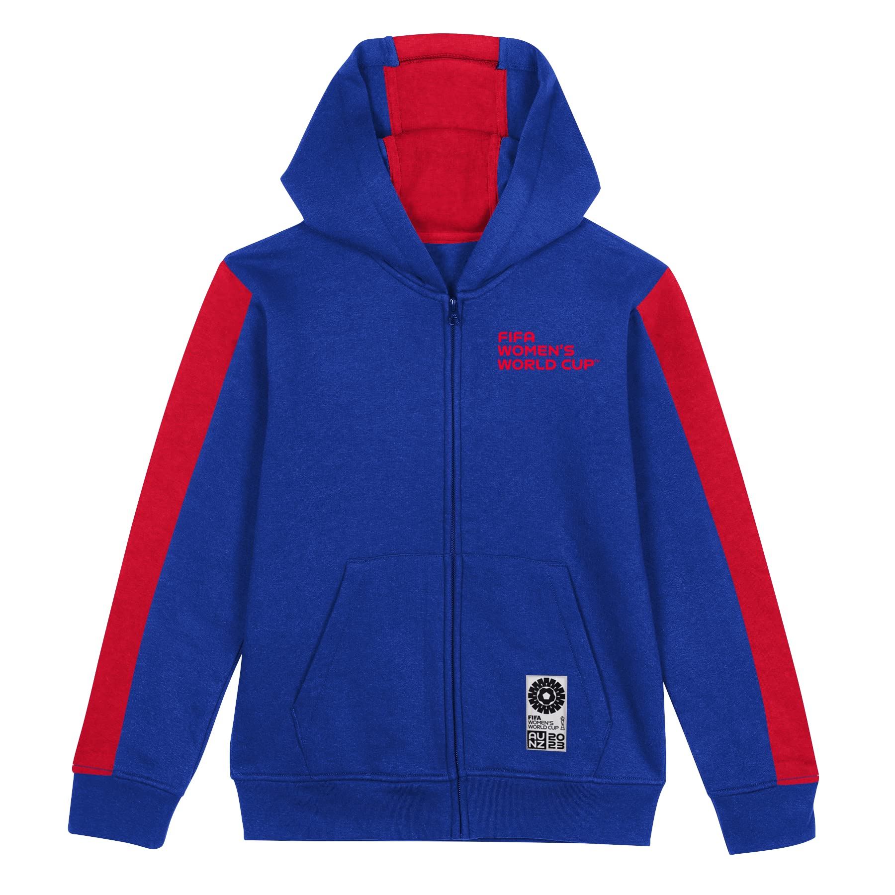 FIFA Official 2023 Women's Football World Cup Youth Team Zipped Hoodie, France, Blue, 13-15 years