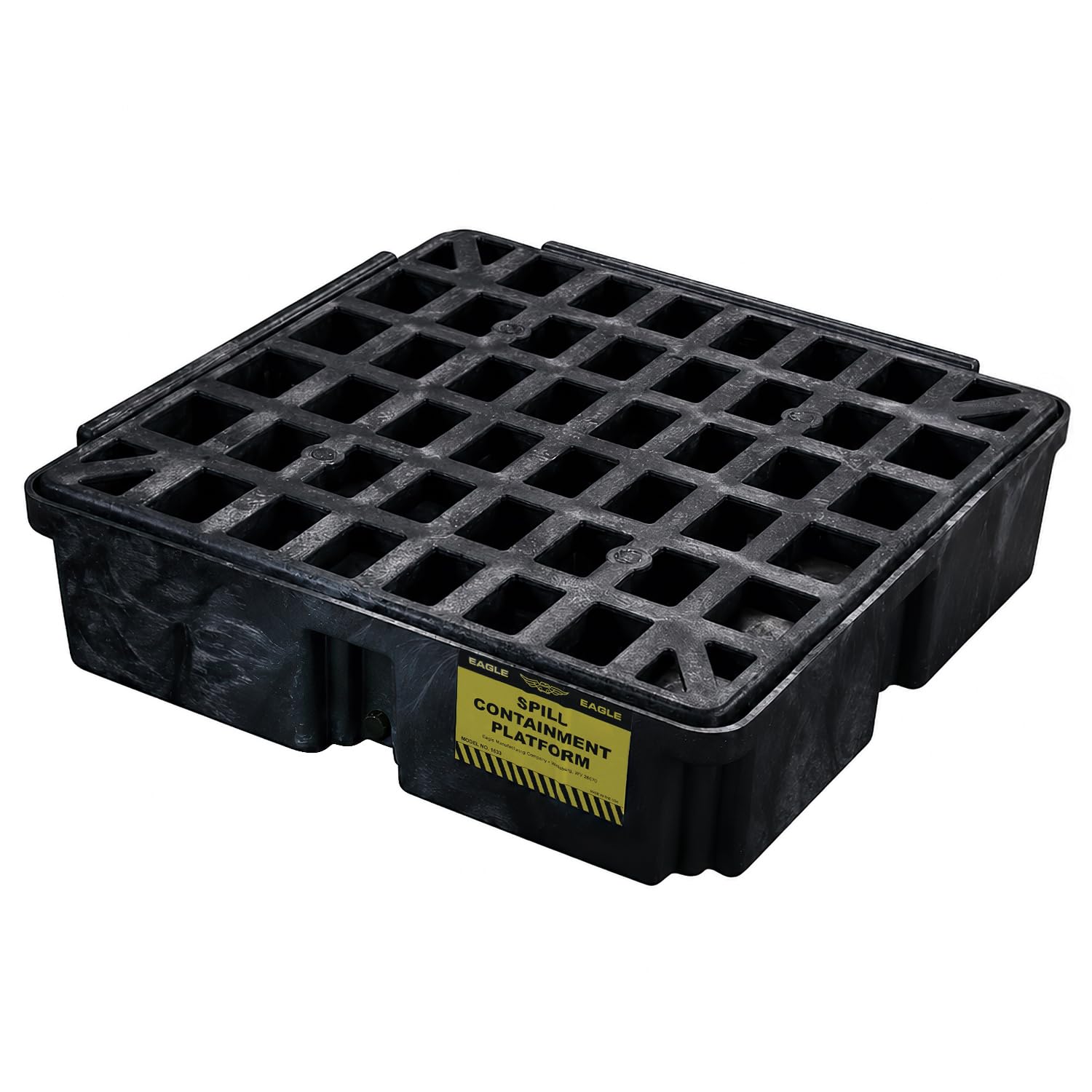 Eagle 2 Drum Spill Containment Pallet with Drain, Forklift Pockets, Yellow — Amazon image 15