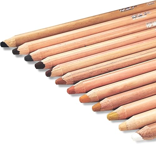 BEMLP 12 lápices pastel suaves profesionales de madera tintes de piel lápices de colores pastel para dibujar lapices escolares de colores papelería