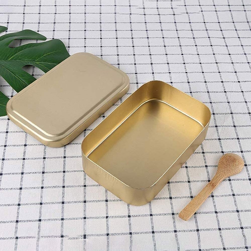 Pudełko na lunch aluminiowe pudełko na lunch, Bento Box ekologiczny pojemnik na żywność, przenośne pudełko Bento klasy spożywczej z uchwytem, żółte aluminiowe pudełko na lunch, metalowy