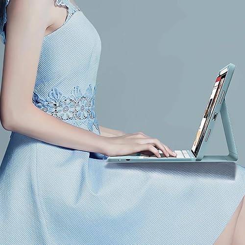 Miniatura 7 de HEUCYL Funda de teclado táctil para Xiaomi Redmi Pad de 10.6 pulgadas 2022, teclado magnético desmontable inalámbrico Bluetooth 7 colores