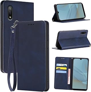 対応 Xperia Ace II 用の ケース 手帳型 エクスペリアace2 SO-41B 用の ケース手帳型 Ace2 用の 手帳型ケース カバー puレザー 耐摩擦 耐衝撃 全面保護 マグネット式 スタンド機能 カード収納 手触りが良い【内側の黒いTPU】スマホケース スマホカバー(Xperia Ace II SO-41B 用の カバー 手帳型) (ブルー)
