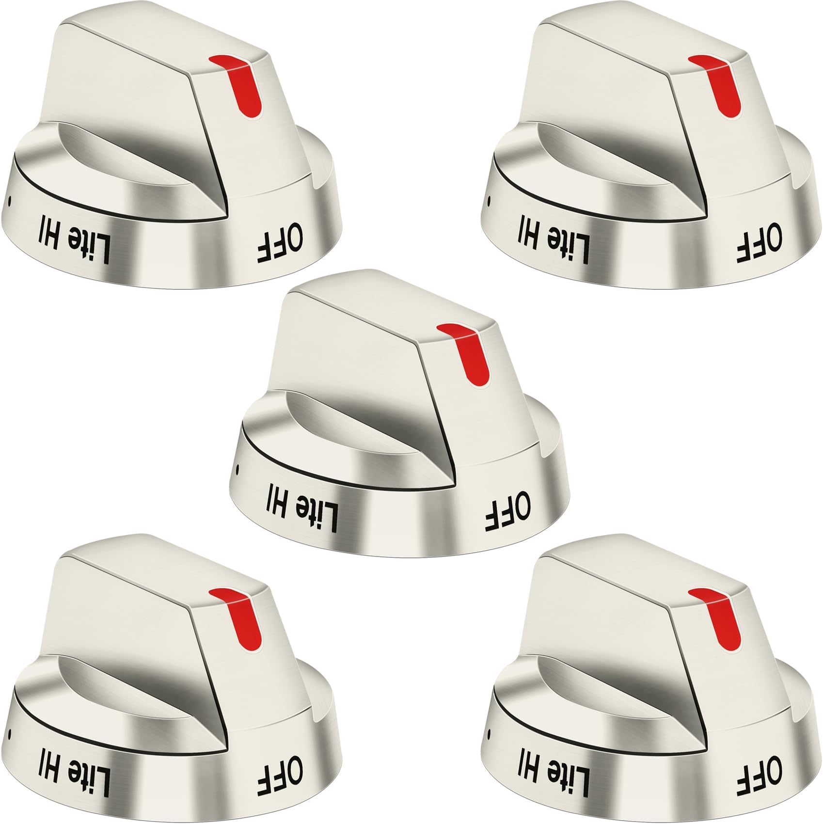 DG6400473A Top Burner Control Dial Knob Range Oven Replacement Stainless Steel Compatible with