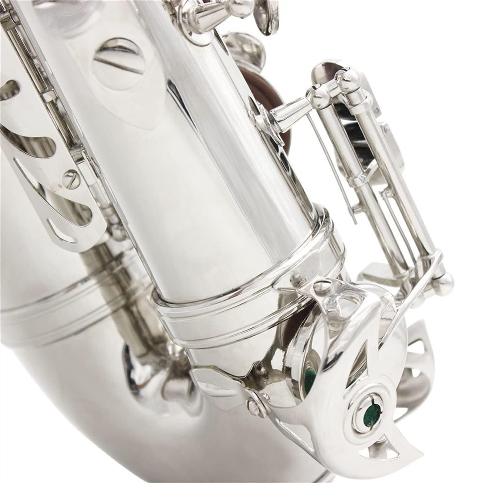 Saxofones Saxofón Alto Plateado Saxofón Alto en mi Bemol Instrumento Saxofón para Principiantes