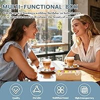 Vista 5 de Paquete de 36 cajas de macarrones para 5-7 macarrones, cajas de dulces de fresa con adhesivo para regalar (marrón)