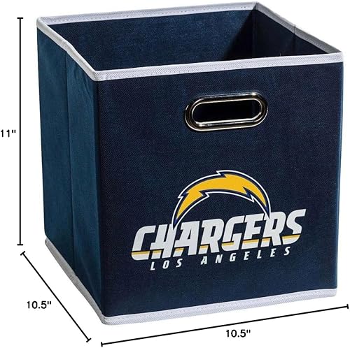 Miniatura 75 de Cubo de almacenamiento Franklin Sports, de tela, del equipo de la NFL, apto para adaptarse a contenedores de almacenamiento (11 x 10.5 x 10.5), San