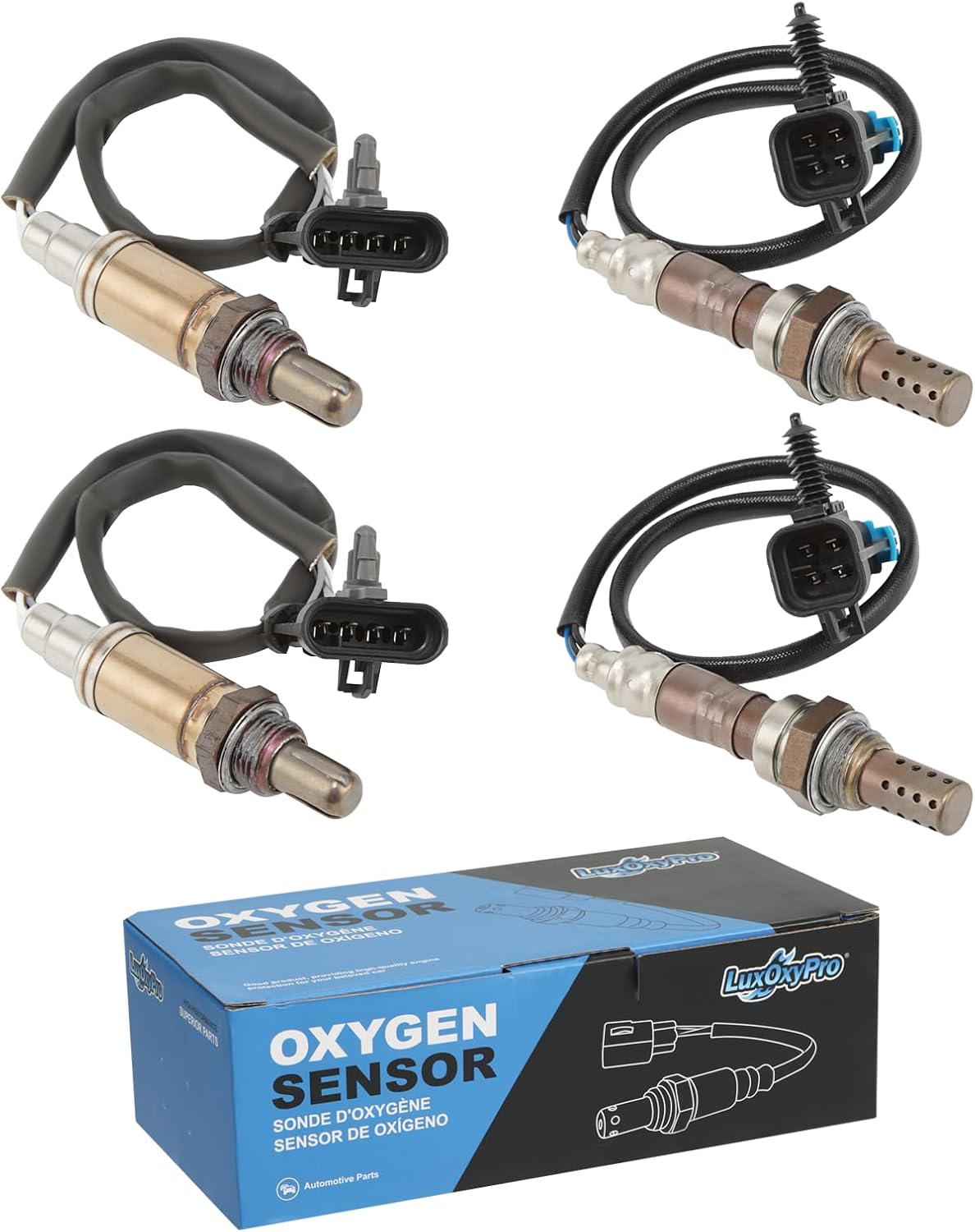 Oxygen O2 Sensor Upstream and Downstream for Chevy Astro Avalanche Suburban Express G30 Silverado 2500, for GMC Suburban Safari Savana,for Cadillac Escalade, Replace 234-4012 234-4018 4Pcs