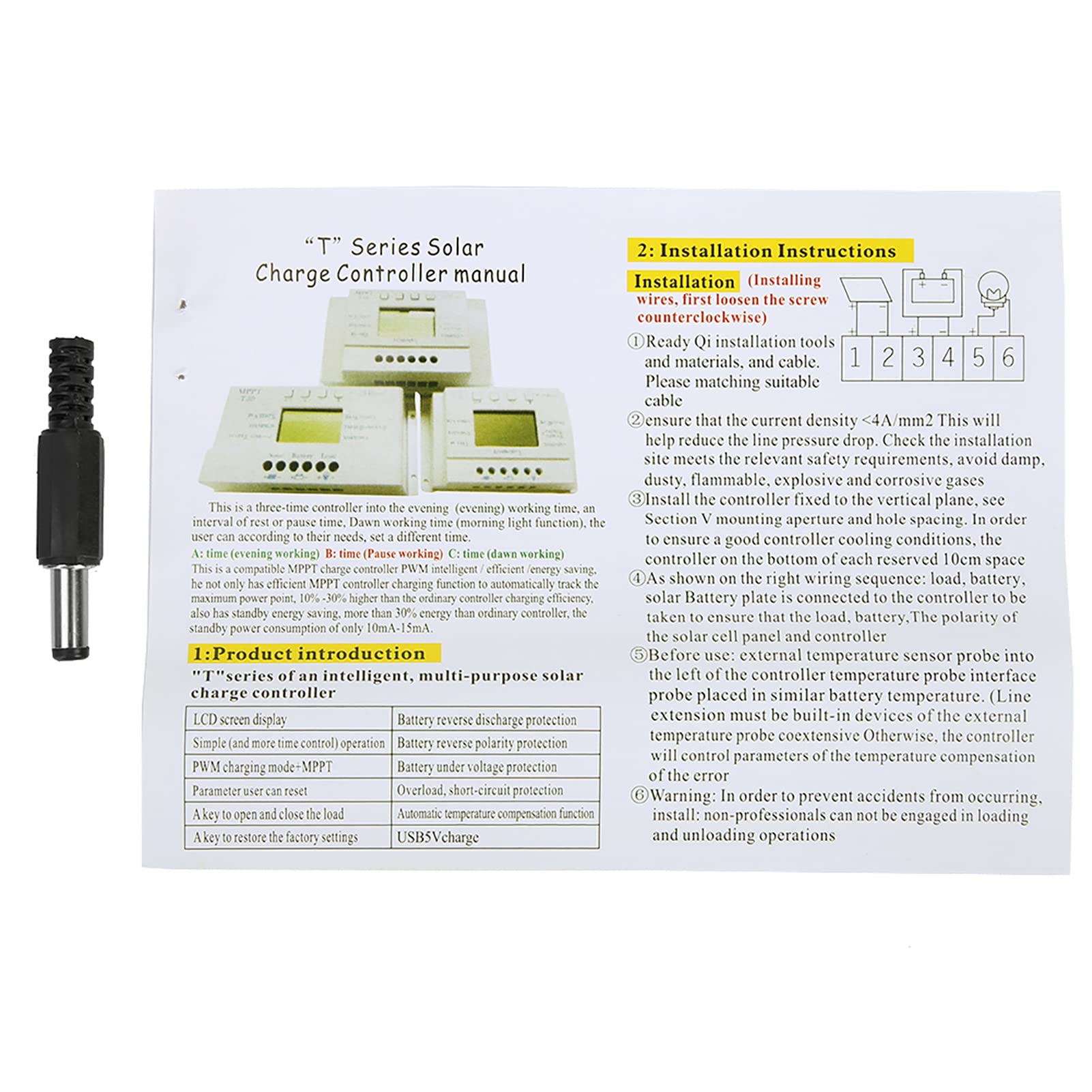 Haofy Zaawansowany Automatyczny Regulator ładowania Słonecznego MPPT 12 V 24 V Wyświetlacz LCD do Oszczędzania Energii Systemu Oświetlenia Ulicznego