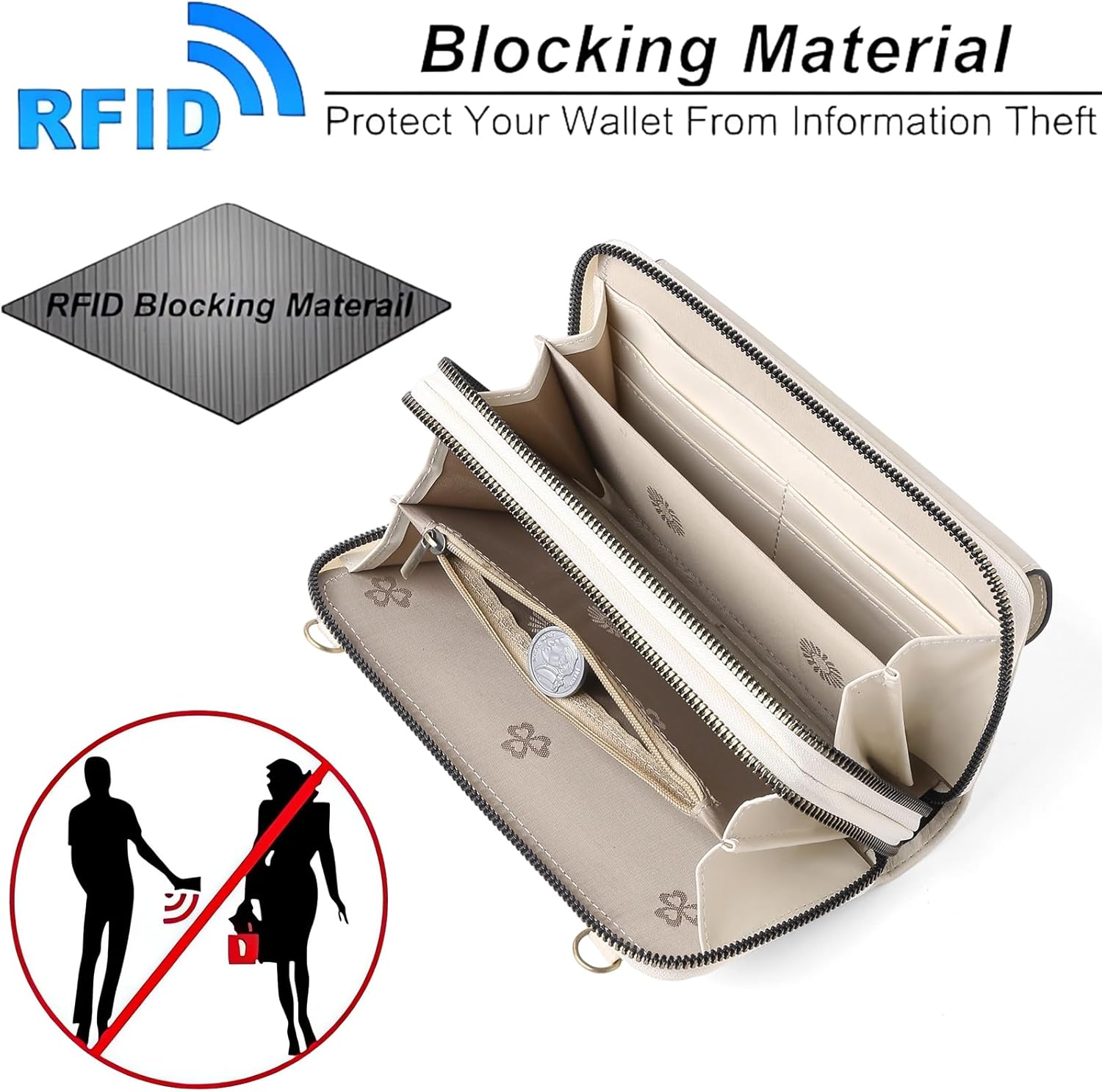 SENDEFN Small Crossbody Phone Purses for Women Vegan Leather Crossbody Bags Shoulder Handbags | Small, Crossbody, Vegan Leather - Image 7