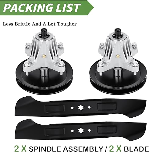 Miniatura 10 de AEagle Polea de husillo para cubierta MTD Cub Cadet 46 pulgadas XT1-LT46 XT2-LX46 KH KW FAB 918-06977A 918-06977 2 unidades