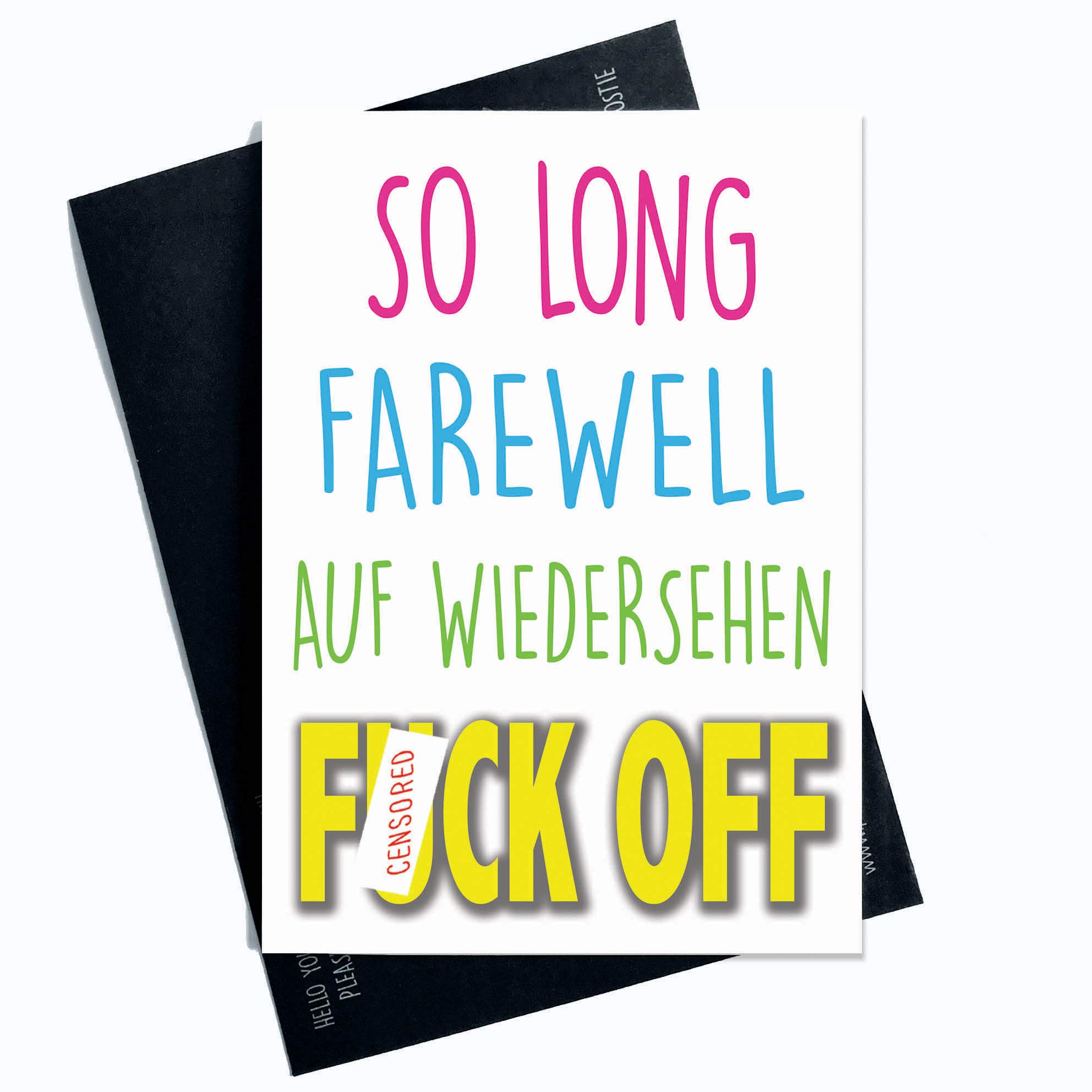 F Ck Off Card Goodbye Card Farewell Card Youre Leaving | Desertcart OMAN