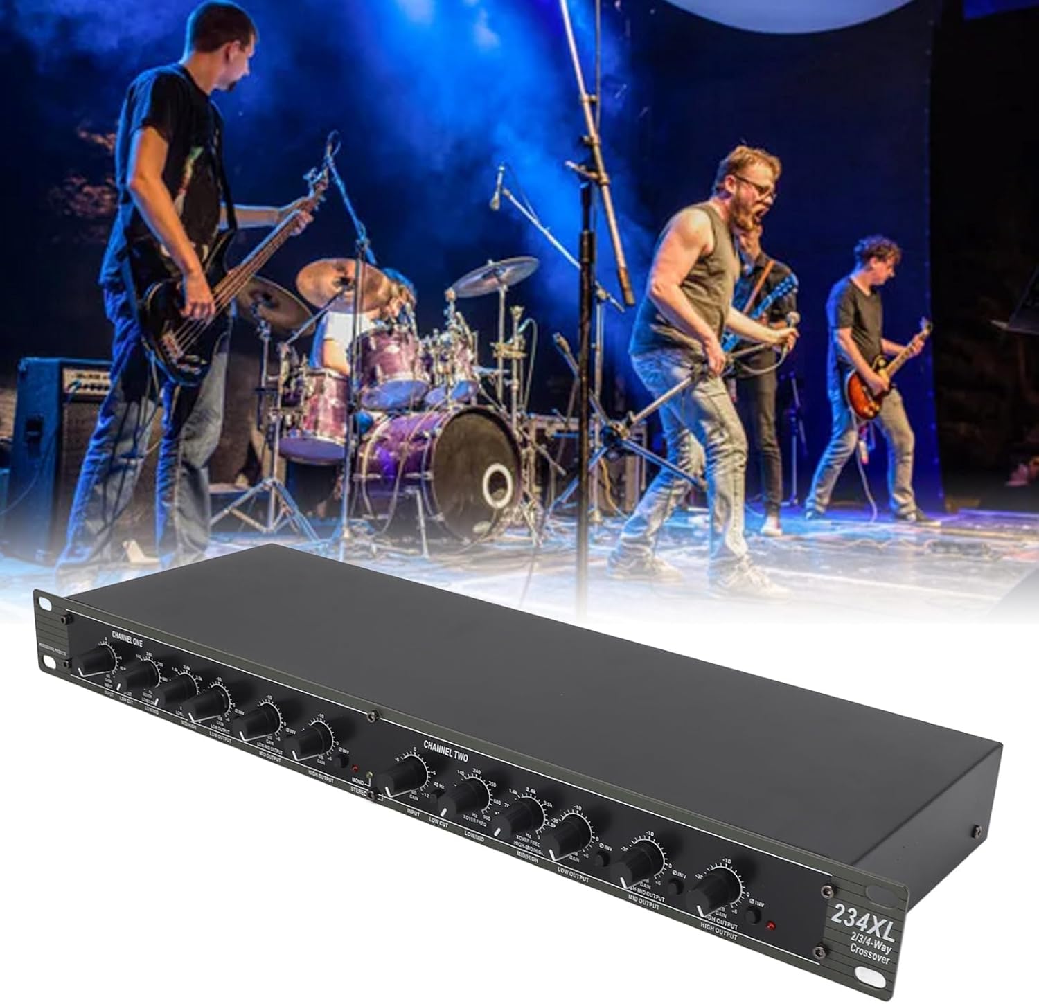 234XL Crossover Professional Stereo 2/3 Way Mono 4 Way Crossover with Advanced Technology for Outdoor Stage Performance