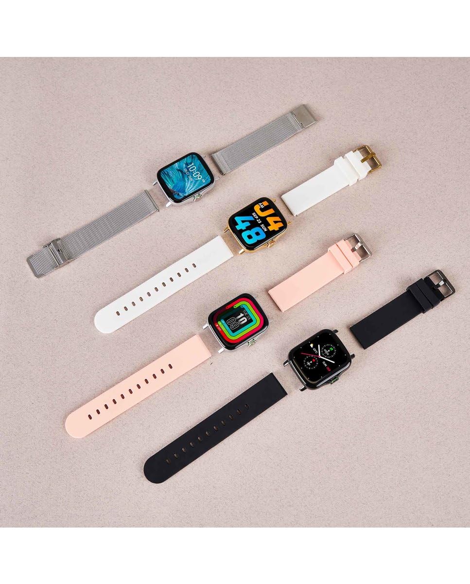 Radiant LAS Vegas Premium 2 – smartwatch czarny – zegarek unisex – dla mężczyzn i kobiet z funkcją telefonu – sport, krokomierz, kalorie, monitor snu, powiadomienia – kompatybilny z systemem
