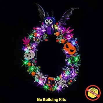 BrickBling LED Light Kit Compatible with Lego Halloween Wreath