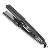 Ceramic Flat Iron Hair Straightener with 3D Floating Plate&comma;Hair Iron Straightener with 15 Temps for Thick Hair &vert; Ergonomic Silicone Handle &vert; LCD Display &vert; Dual Voltage &lpar;1 1&sol;2 in&rpar;